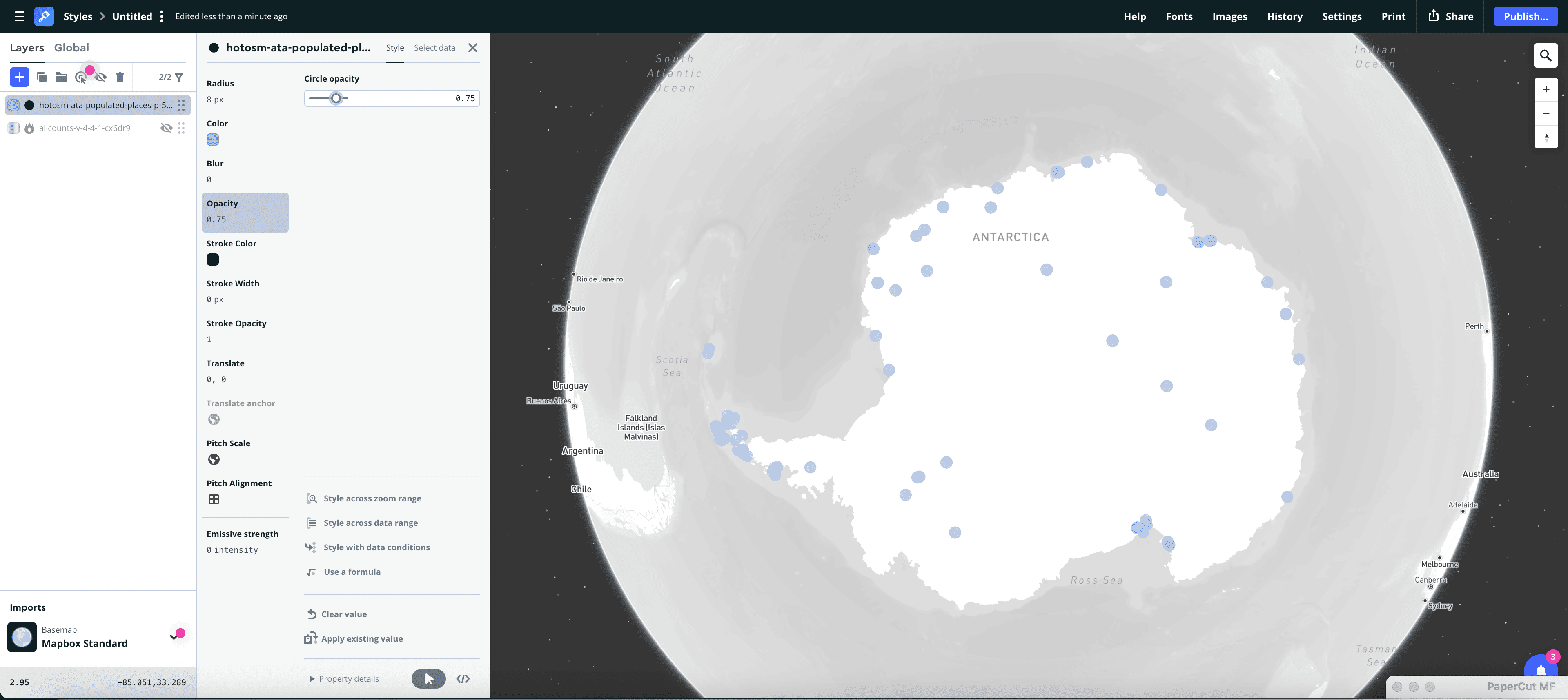 Bivariate Map Experiment
